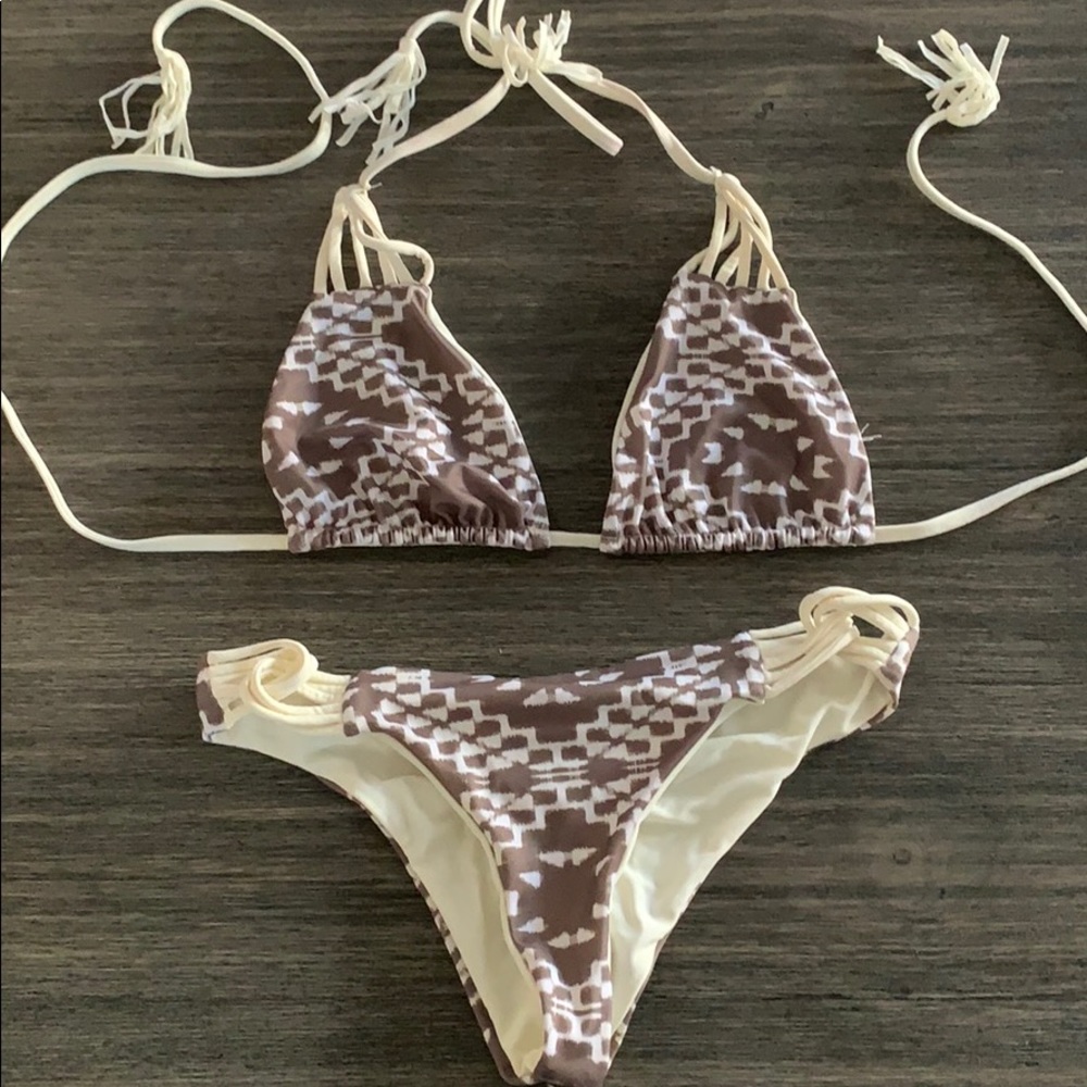 Reversible Tribal Print Bikini